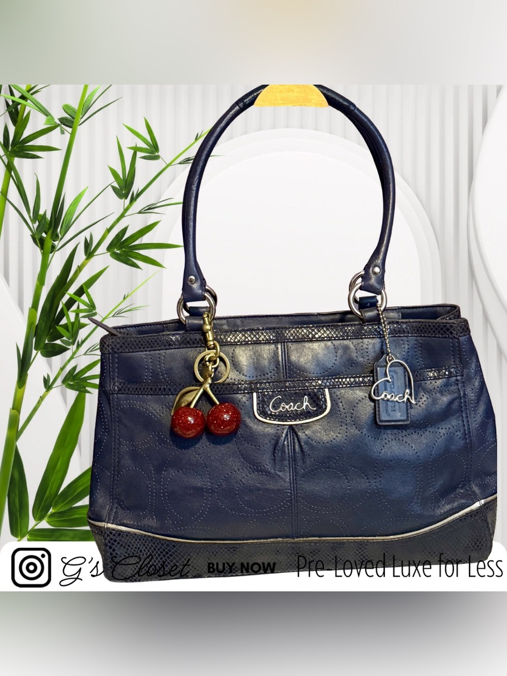 Coach Park Elevated Leather Carryall
